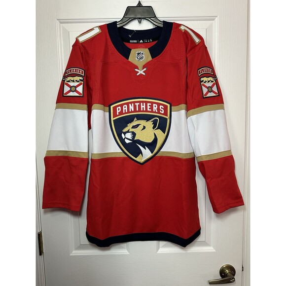 Size 44 Adidas Florida Panthers Jonathan Huberdeau Jersey Authentic Mens HB6672 - Picture 1 of 3
